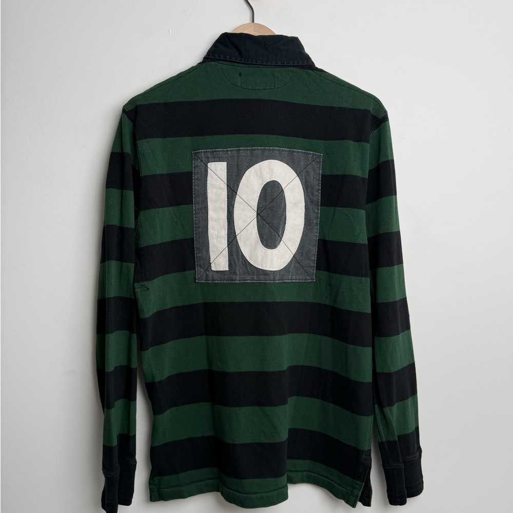 Polo by Ralph Lauren Green & Black Striped Rugby Polo - Picture 4 of 9